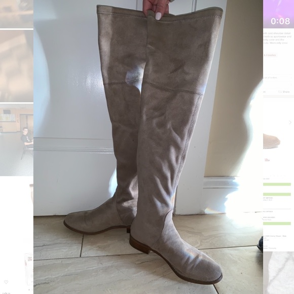 Steve Madden Jody Thigh High Boots Sleek Minimalist Design - Picture 2 of 5
